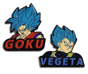 Shop Dragon Ball Super Broly SSGSS Goku & SSGSS Vegeta Pin Set anime