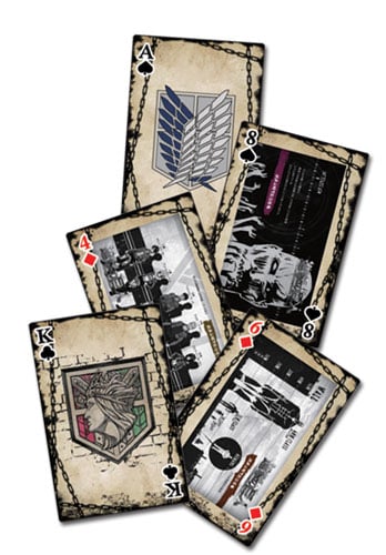 Shop Attack On Titan Eye Catching Artwork Playing Cards anime 4
