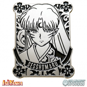 Shop Inuyasha Silver Badge Sesshomaru Enamel Pin anime