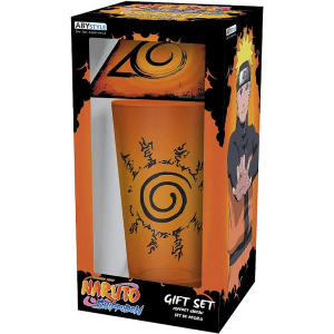 Shop Naruto Shippuden Pint Glass and Coaster Gift Set anime 4